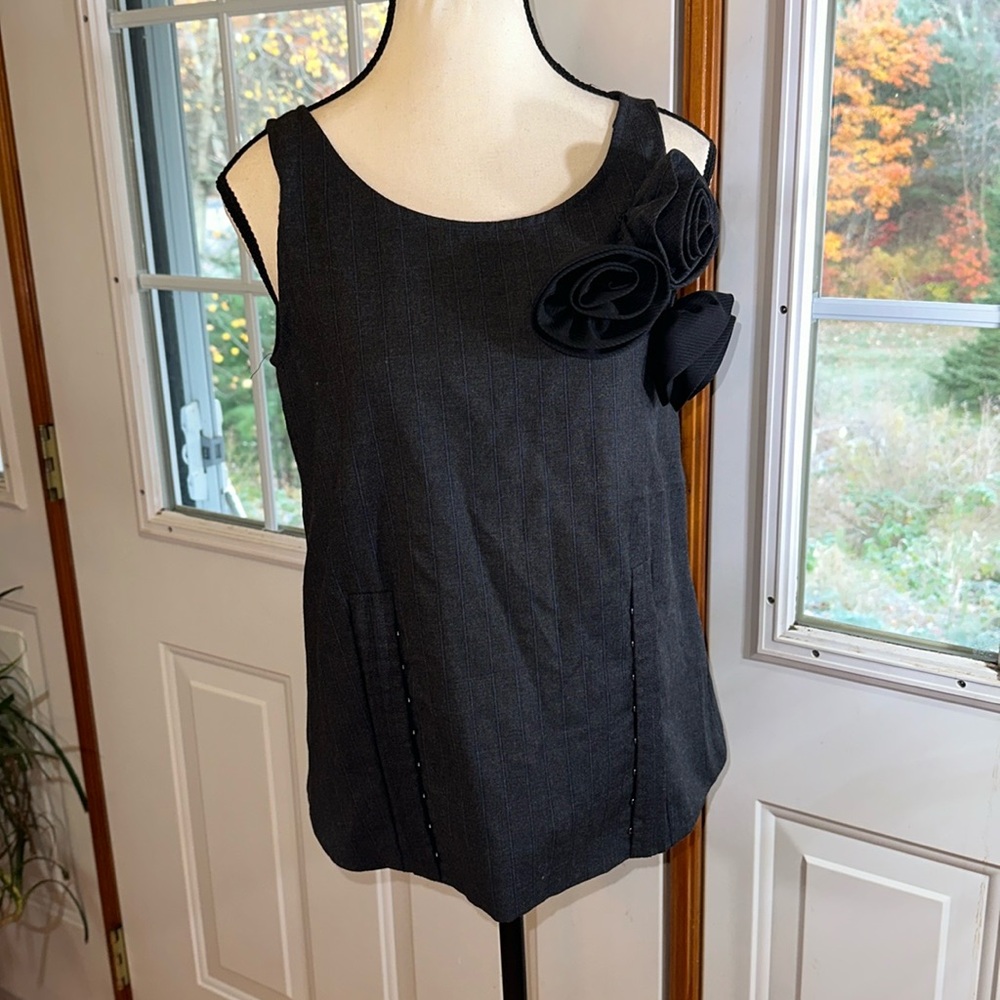 Alice Ritter Wool Pinstriped Top